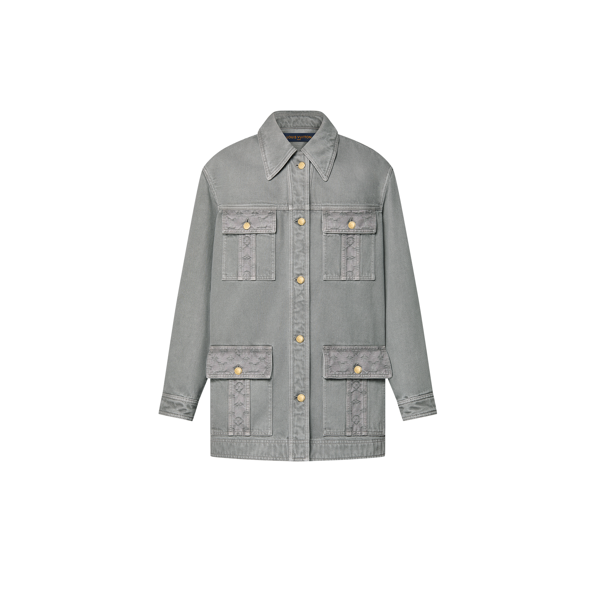 B B LOUIS VUITTON デニムジャケット louis-vuitton-lv-パッチ-